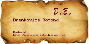 Drenkovics Botond névjegykártya